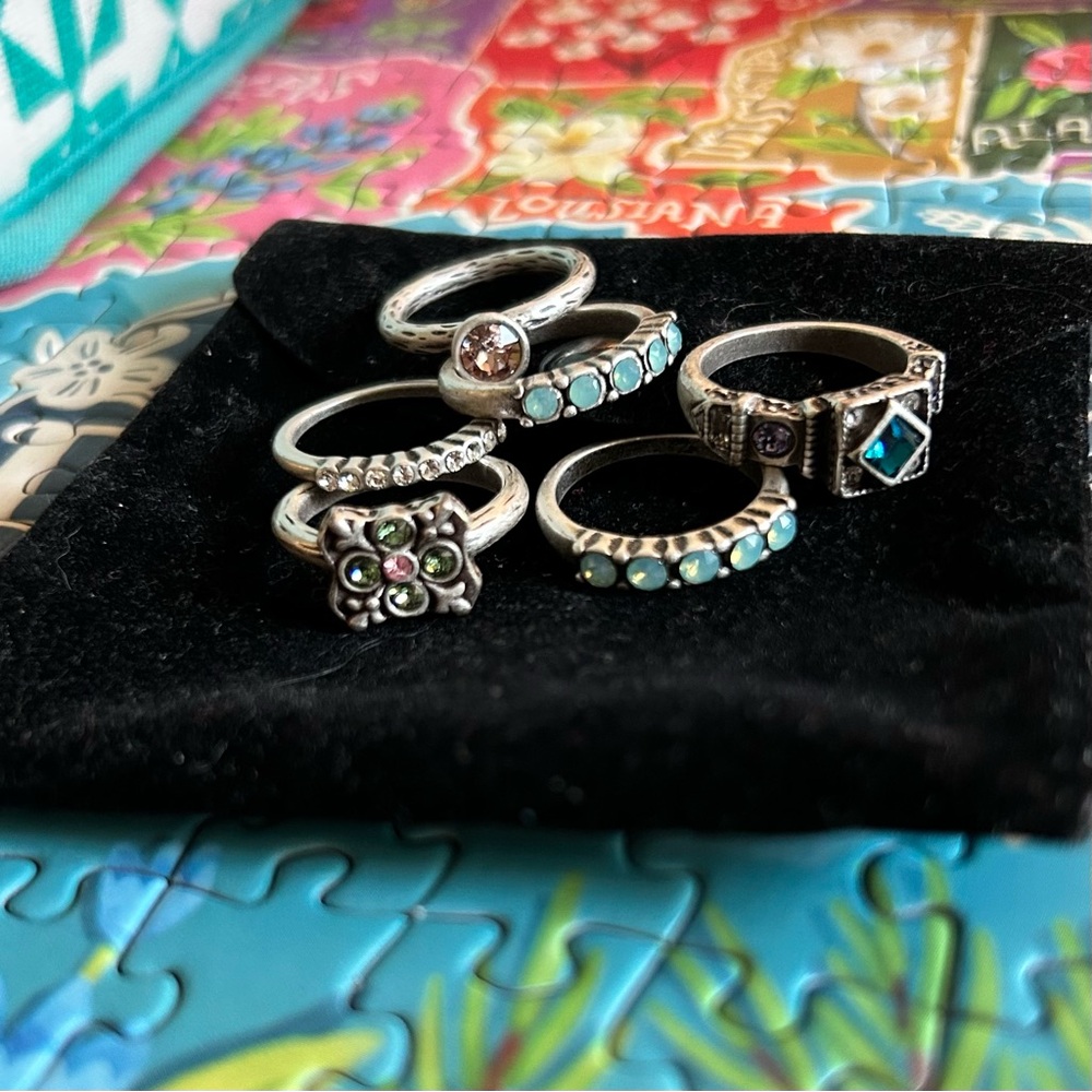 Set of Silver Stacking Rings